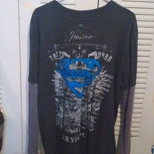 Superman Long Sleeve Tee Shirt
